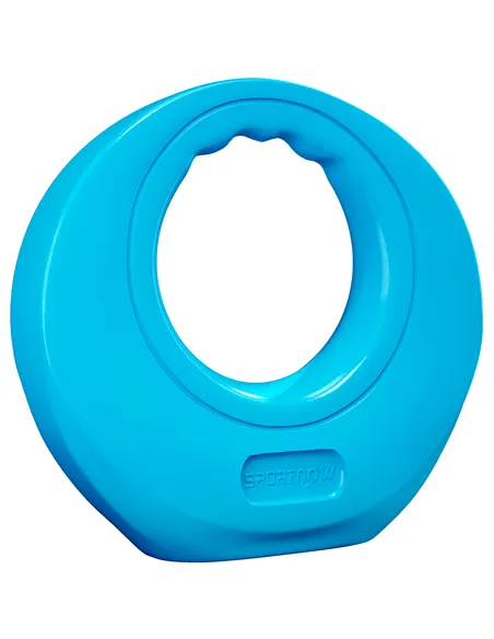 SPORTNOW 10kg Kettlebell, Soft Kettle Bell with Wide Handle for Home Gym, Weight Lifting, Strength Training, Light Blue