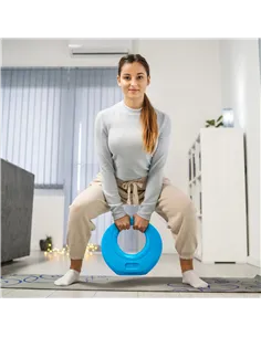 SPORTNOW 10kg Kettlebell, Soft Kettle Bell with Wide Handle for Home Gym, Weight Lifting, Strength Training, Light Blue 2