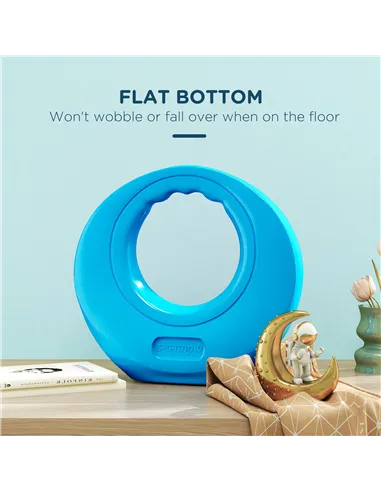 SPORTNOW 10kg Kettlebell, Soft Kettle Bell with Wide Handle for Home Gym, Weight Lifting, Strength Training, Light Blue