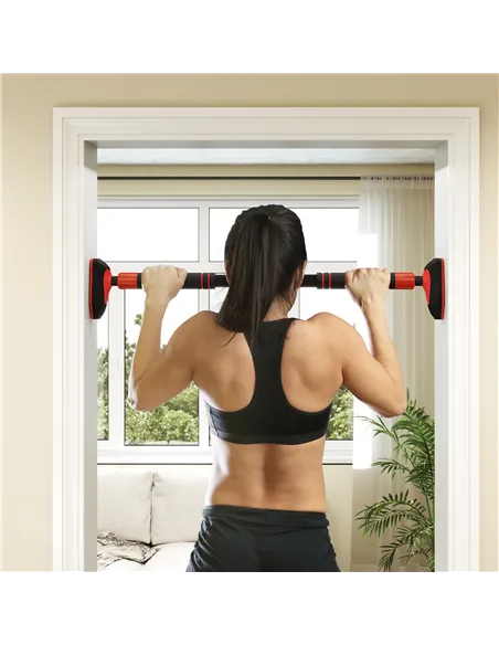 SPORTNOW Pull Up Bar, for 92-120cm Doorways, No Screws, Maximum load 200kg