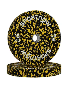 SPORTNOW Olympic Weight Plates with 5cm Holes, for Weight Lifting, 2 x 15KG