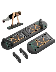 SPORTNOW Foldable Push Push Up Board with Non-Slip Pads, for Chest, Arms, Shoulders, Black
