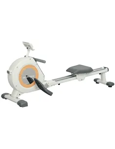 SPORTNOW Rowing Machine, 16-Level Magnetic Rower Machine with LCD Monitor and Phone Holder, White
