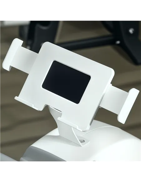 SPORTNOW Rowing Machine, 16-Level Magnetic Rower Machine with LCD Monitor and Phone Holder, White