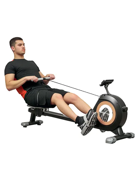 SPORTNOW Rowing Machine, 16-Level Magnetic Rower Machine with LCD Monitor and Phone Holder, Black