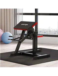SPORTNOW Adjustable Preacher Curl Bench, Multi-Functional Weight Bench with Handlebar and Elbow Cushion for Home and Outdoor Gym 2