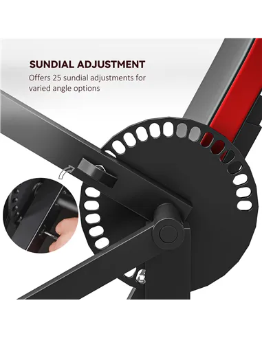 SPORTNOW Adjustable Preacher Curl Bench, Multi-Functional Weight Bench with Handlebar and Elbow Cushion for Home and Outdoor Gym