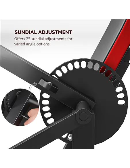 SPORTNOW Adjustable Preacher Curl Bench, Multi-Functional Weight Bench with Handlebar and Elbow Cushion for Home and Outdoor Gym