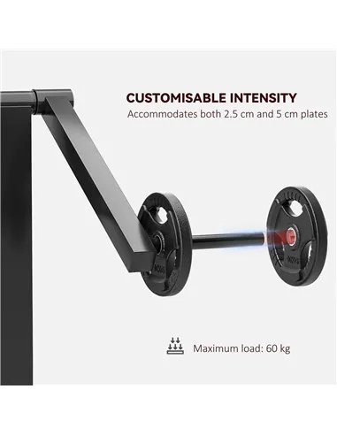 SPORTNOW Adjustable Preacher Curl Bench, Multi-Functional Weight Bench with Handlebar and Elbow Cushion for Home and Outdoor Gym