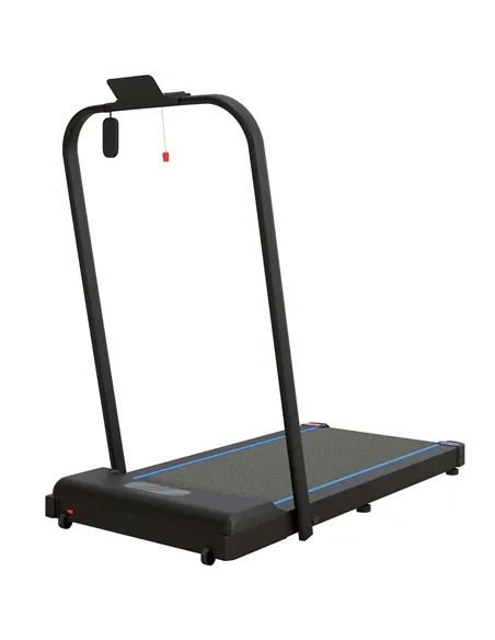 SPORTNOW 2.5HP Walking Pad, 1-6km/h Folding Treadmill with Remote Control and LED Display for Home Gym Office, Blue