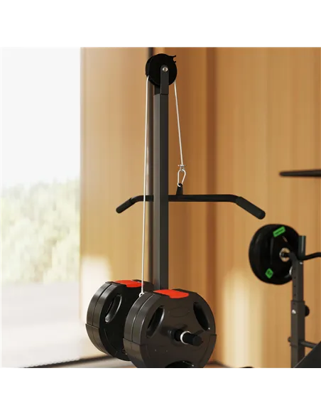 SPORTNOW Multi-Exercise Adjustable Weight Bench with Bench Press Rack