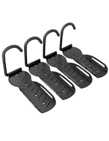 SPORTNOW 4 Pack Bike Rack, Wall Mounted Bicycle Hanger Hook, Foldable Garage Bike Wall Rack, Bicycle Storage Holder for Indoor O