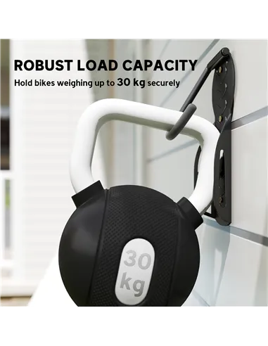 SPORTNOW 4 Pack Bike Rack, Wall Mounted Bicycle Hanger Hook, Foldable Garage Bike Wall Rack, Bicycle Storage Holder for Indoor O