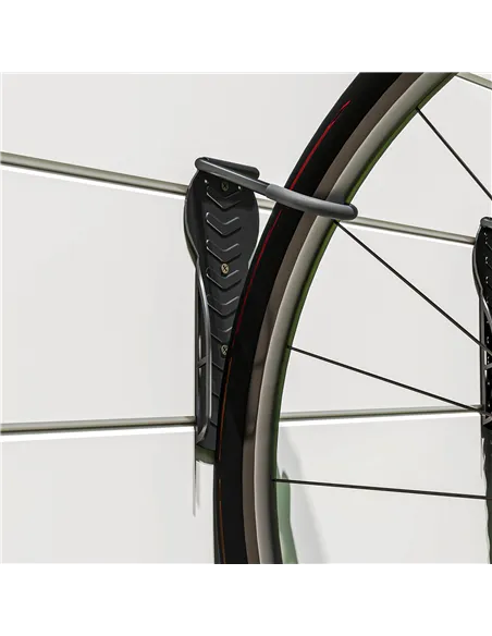 SPORTNOW 4 Pack Bike Rack, Wall Mounted Bicycle Hanger Hook, Foldable Garage Bike Wall Rack, Bicycle Storage Holder for Indoor O