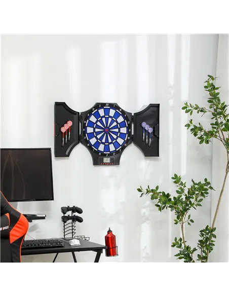 SPORTNOW Electronic Dartboard Set, with 31 Games, for Eight Players