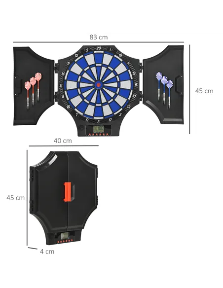 SPORTNOW Electronic Dartboard Set, with 31 Games, for Eight Players