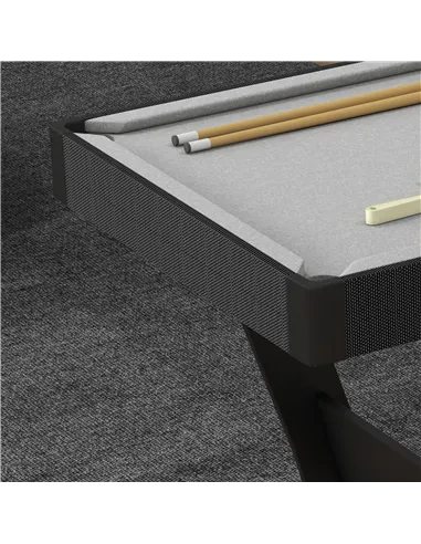 SPORTNOW 3.5ft Folding Pool Table, Snooker Table with Two Cues, 16 Balls, Chalk, Triangle, Brush - Grey