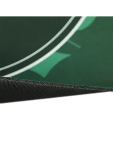 SPORTNOW Professional Poker Mat, 12-Player Water-resistant Poker Table with Felt Surface, Carry Bag, Green