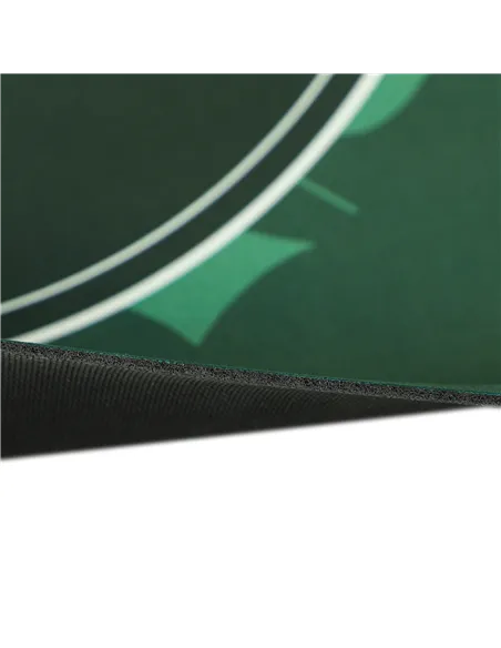 SPORTNOW Professional Poker Mat, 12-Player Water-resistant Poker Table with Felt Surface, Carry Bag, Green