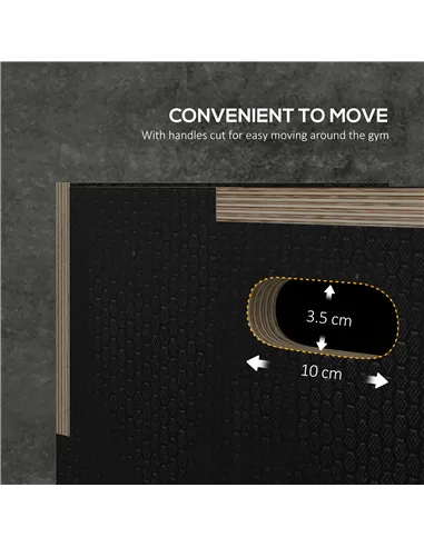 SPORTNOW Multi-Faceted Jump Box, Wooden Step Up Box, for Home, Gym, Exercise, 41/51/61cm - Black