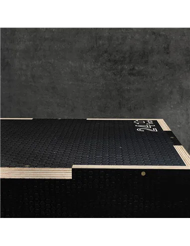 SPORTNOW Multi-Faceted Jump Box, Wooden Step Up Box, for Home, Gym, Exercise, 41/51/61cm - Black