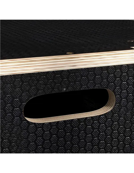 SPORTNOW Multi-Faceted Jump Box, Wooden Step Up Box, for Home, Gym, Exercise, 41/51/61cm - Black