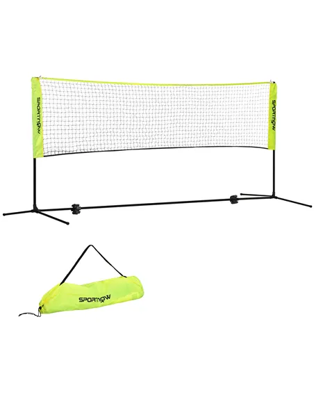 SPORTNOW 3m Badminton Net, Height Adjustable Outdoor Sports Net, with Carry Bag, for Tennis, Pickleball, Volleyball