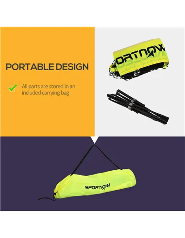 SPORTNOW 3m Badminton Net, Height Adjustable Outdoor Sports Net, with Carry Bag, for Tennis, Pickleball, Volleyball