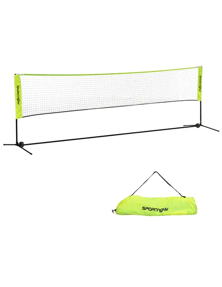 SPORTNOW 4m Badminton Net, Height Adjustable Outdoor Sports Net, with Carry Bag, for Tennis, Pickleball, Volleyball