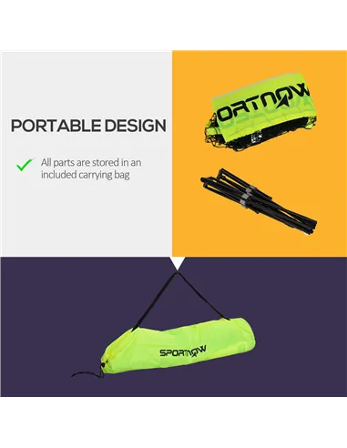 SPORTNOW 4m Badminton Net, Height Adjustable Outdoor Sports Net, with Carry Bag, for Tennis, Pickleball, Volleyball