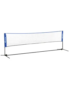 SPORTNOW 4m Badminton Net, Height Adjustable Outdoor Sports Net, with Carry Bag, for Tennis, Pickleball, Volleyball, Blue