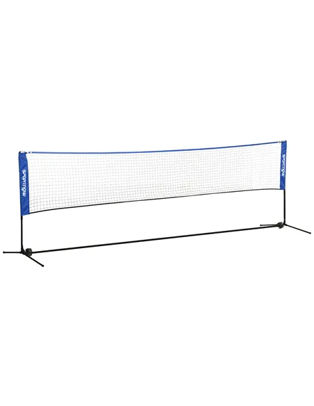 SPORTNOW 4m Badminton Net, Height Adjustable Outdoor Sports Net, with Carry Bag, for Tennis, Pickleball, Volleyball, Blue