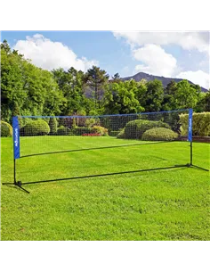 SPORTNOW 4m Badminton Net, Height Adjustable Outdoor Sports Net, with Carry Bag, for Tennis, Pickleball, Volleyball, Blue 2