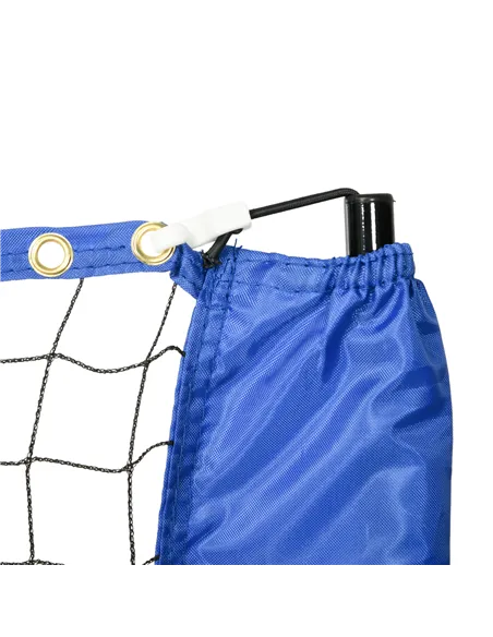 SPORTNOW 4m Badminton Net, Height Adjustable Outdoor Sports Net, with Carry Bag, for Tennis, Pickleball, Volleyball, Blue