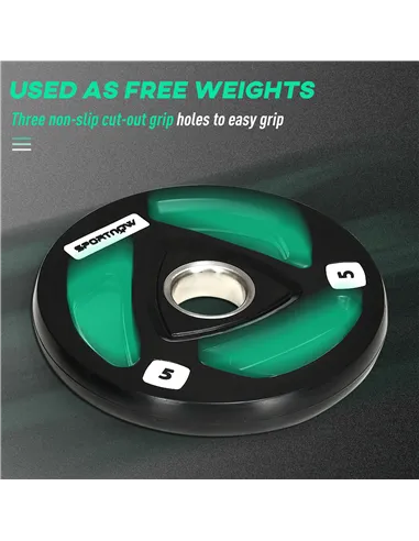 SPORTNOW Cable Machine Pulley System with 2 x 5kg Weight Plates, Lat Pull Down System with Loading Weight for Home Gym Biceps Tr