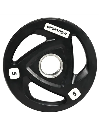 SPORTNOW Cable Machine Pulley System with 2 x 5kg Weight Plates, Lat Pull Down System with Loading Weight for Home Gym Biceps Tr