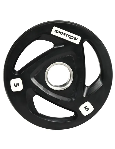 SPORTNOW Cable Machine Pulley System with 2 x 5kg Weight Plates, Lat Pull Down System with Loading Weight for Home Gym Biceps Tr