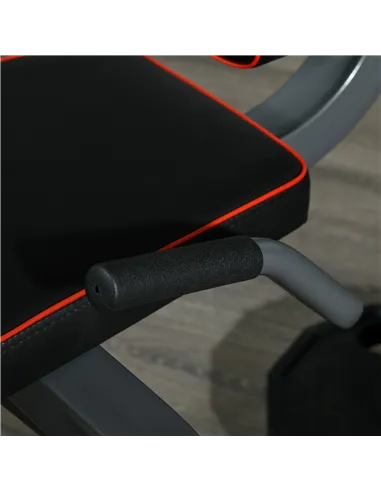 SPORTNOW Seated Leg Extension and Curl Machine, Adjustable Leg Raise Machine and Curl Machine with Plate Loaded for Hip, Thigh, 