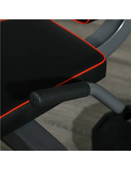 SPORTNOW Seated Leg Extension and Curl Machine, Adjustable Leg Raise Machine and Curl Machine with Plate Loaded for Hip, Thigh, 