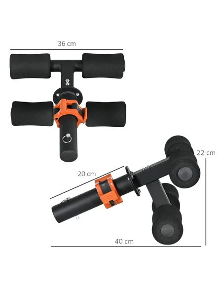 SPORTNOW Tibialis Trainer Tib Bar for Strengthening Calves Shins Ankles, Fits 5cm Weight Plates