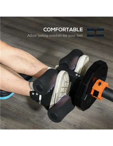 SPORTNOW Tibialis Trainer Tib Bar for Strengthening Calves Shins Ankles, Fits 5cm Weight Plates
