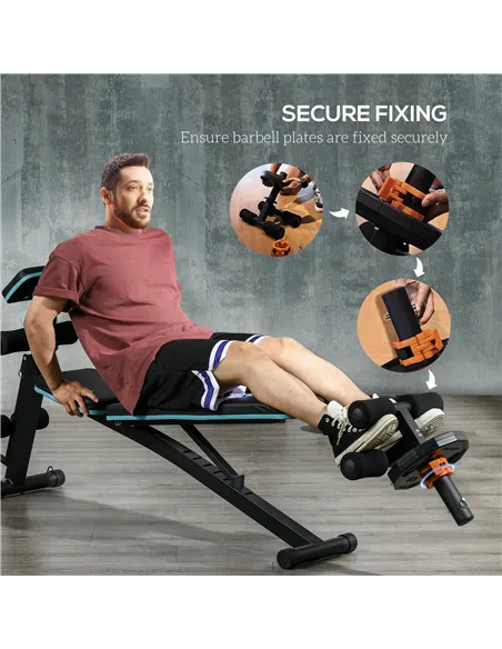 SPORTNOW Tibialis Trainer Tib Bar for Strengthening Calves Shins Ankles, Fits 5cm Weight Plates