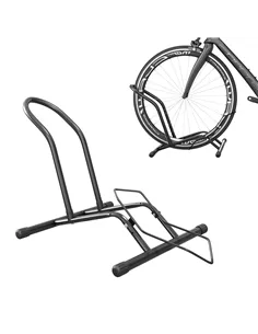 SPORTNOW Portable Bike Floor Stand, Freestanding Bike Rack for 16"-29" Kid's/Mountain/Road Bikes Home Garages Use