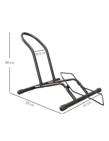 SPORTNOW Portable Bike Floor Stand, Freestanding Bike Rack for 16"-29" Kid's/Mountain/Road Bikes Home Garages Use