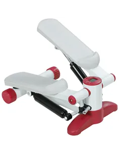 SPORTNOW Mini Stepper Machine, with LCD Monitor, Non-Slip Pedals, Grey