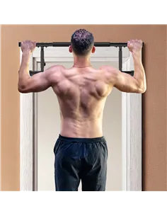 SPORTNOW Pull-Up Bar, No-Drilling Chin-Up Bar, Push-Up Stand with Resistance Bands, Padded Handles for Home Gym Exercise 2