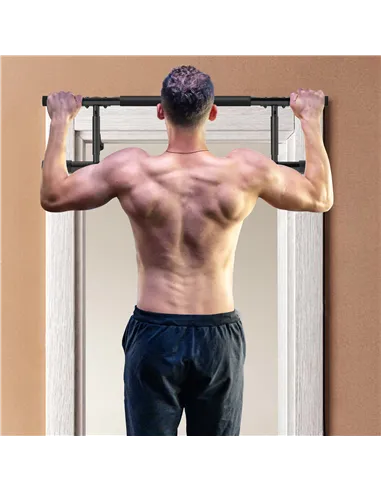 SPORTNOW Pull-Up Bar, No-Drilling Chin-Up Bar, Push-Up Stand with Resistance Bands, Padded Handles for Home Gym Exercise