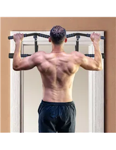 SPORTNOW Multi-Grip Doorway Pull Up Bar with Non-Slip Grips, Chin Up Bar with Anti-Fall Slot for Indoor Gym Upper Body Workout 2