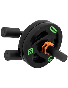 SPORTNOW Tib Bar with 2 x 10kg Olympic Weight Plates, Tibialis Trainer Calf Raise Machine for Shin Splints and Knee Pain Relief,