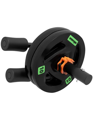 SPORTNOW Tib Bar with 2 x 10kg Olympic Weight Plates, Tibialis Trainer Calf Raise Machine for Shin Splints and Knee Pain Relief,